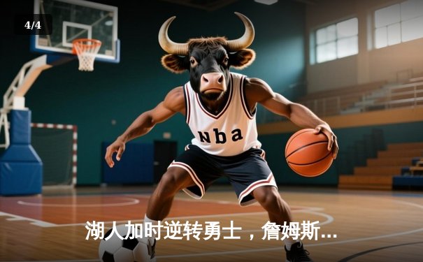 湖人加时逆转勇士，詹姆斯空砍三双仍难阻球队失利 - 4